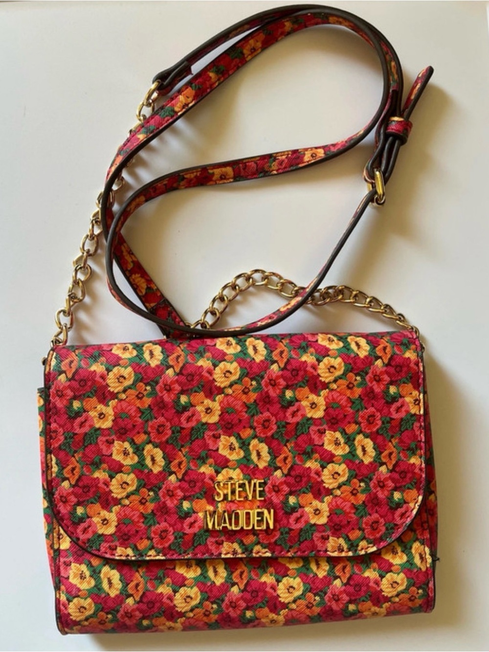 100% Authentic Steve Madden Floral Crossbody Bag